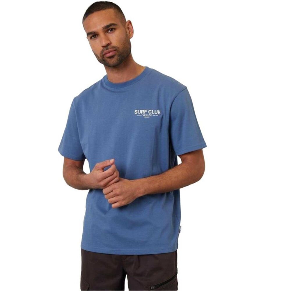 Threadbare Mens Watson Regular T-Shirt / Denim Blue